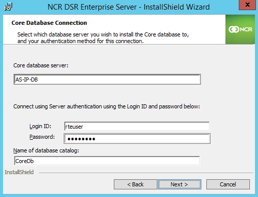 Installing The NCR DSR Enterprise Application Server